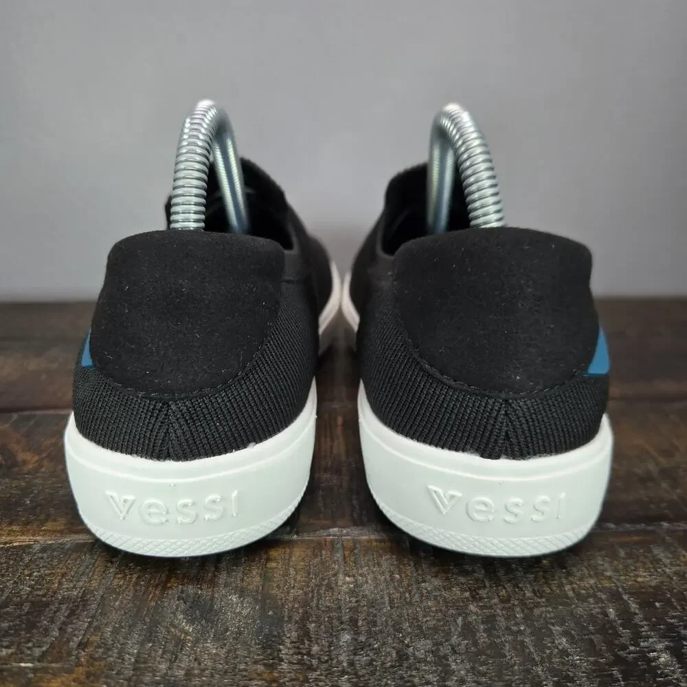 NEW Vessi Boardwalk Slip On Womens Size 8 Waterproof Shoes Sneaker Boulder Black